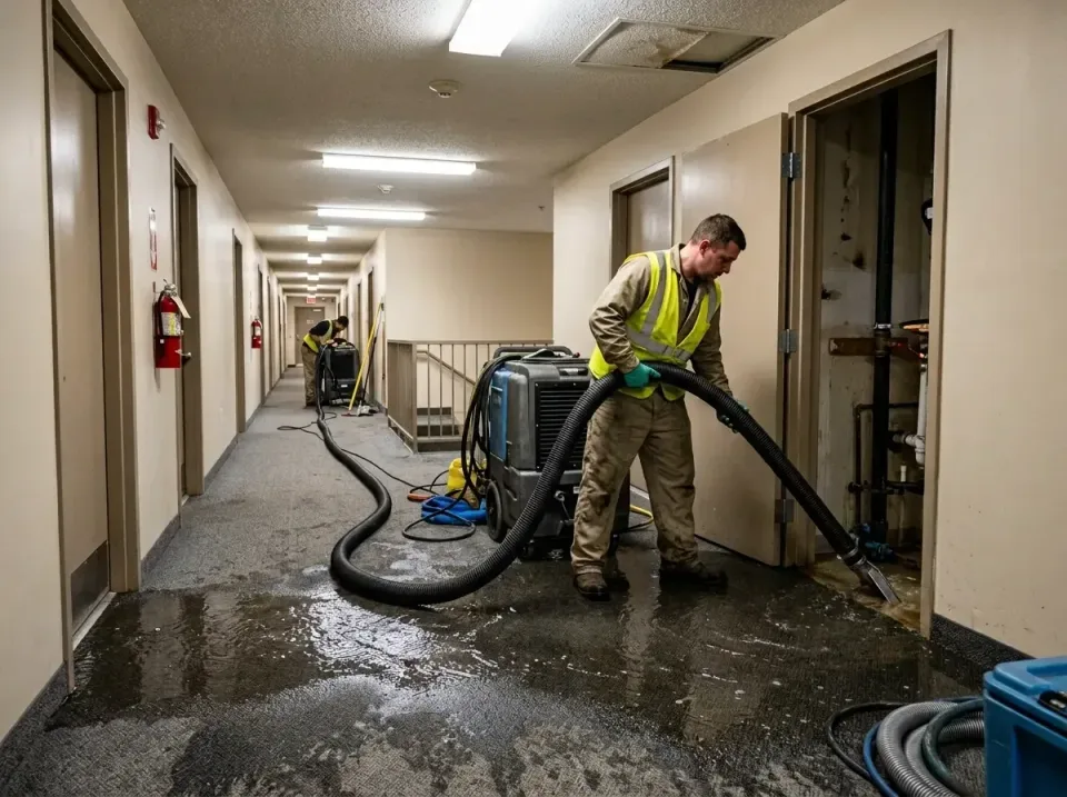 multi-unit-apartment-hallway-f-005 — frequently asked questions, Emergency Burst Pipe Water Extraction & Removal in Appleton…
